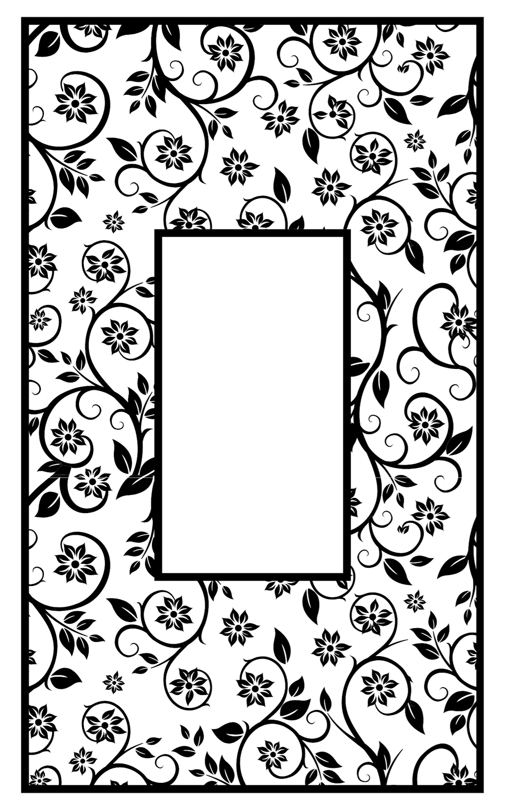 Customizable Book Cover - Floral