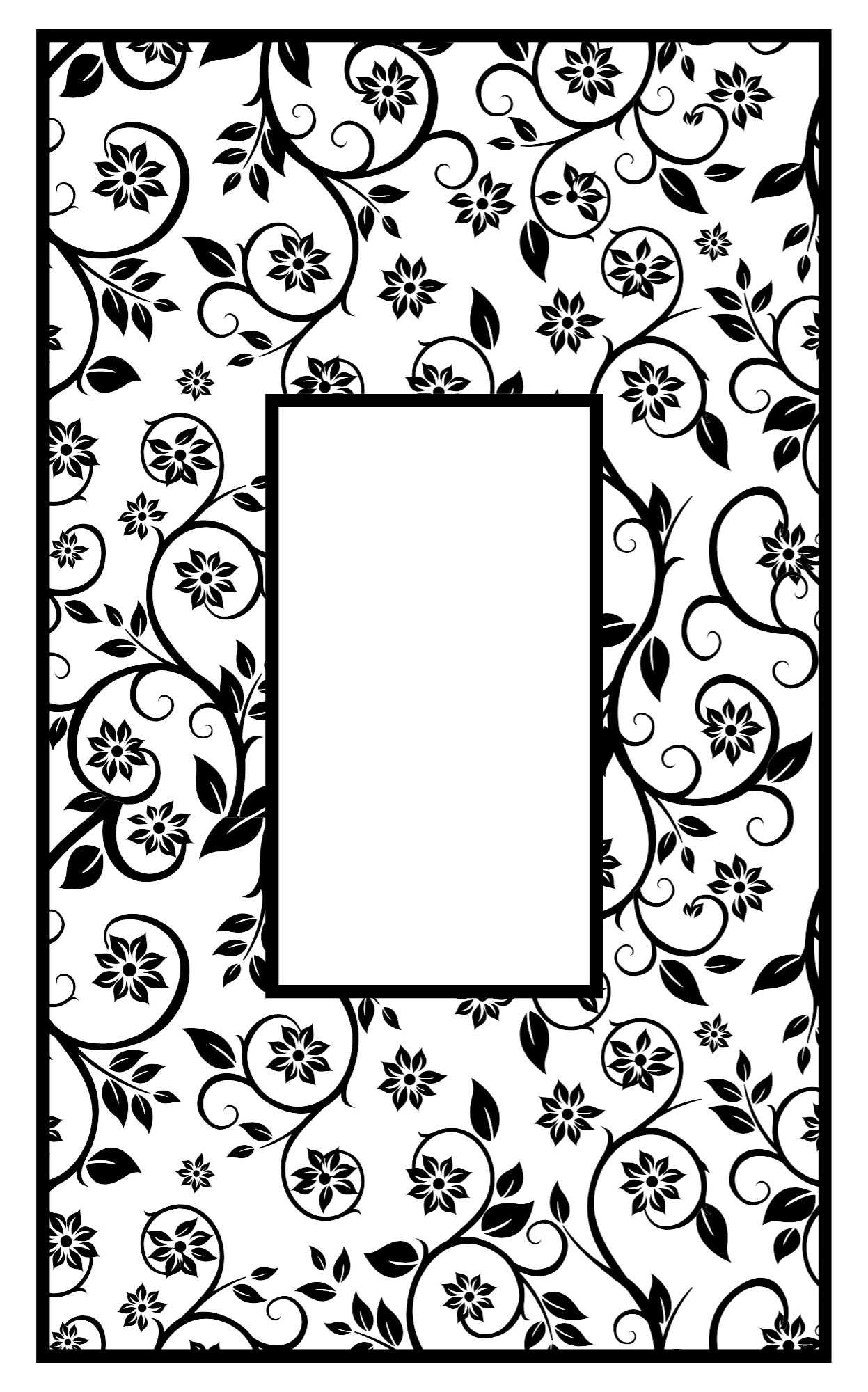 Customizable Book Cover - Floral