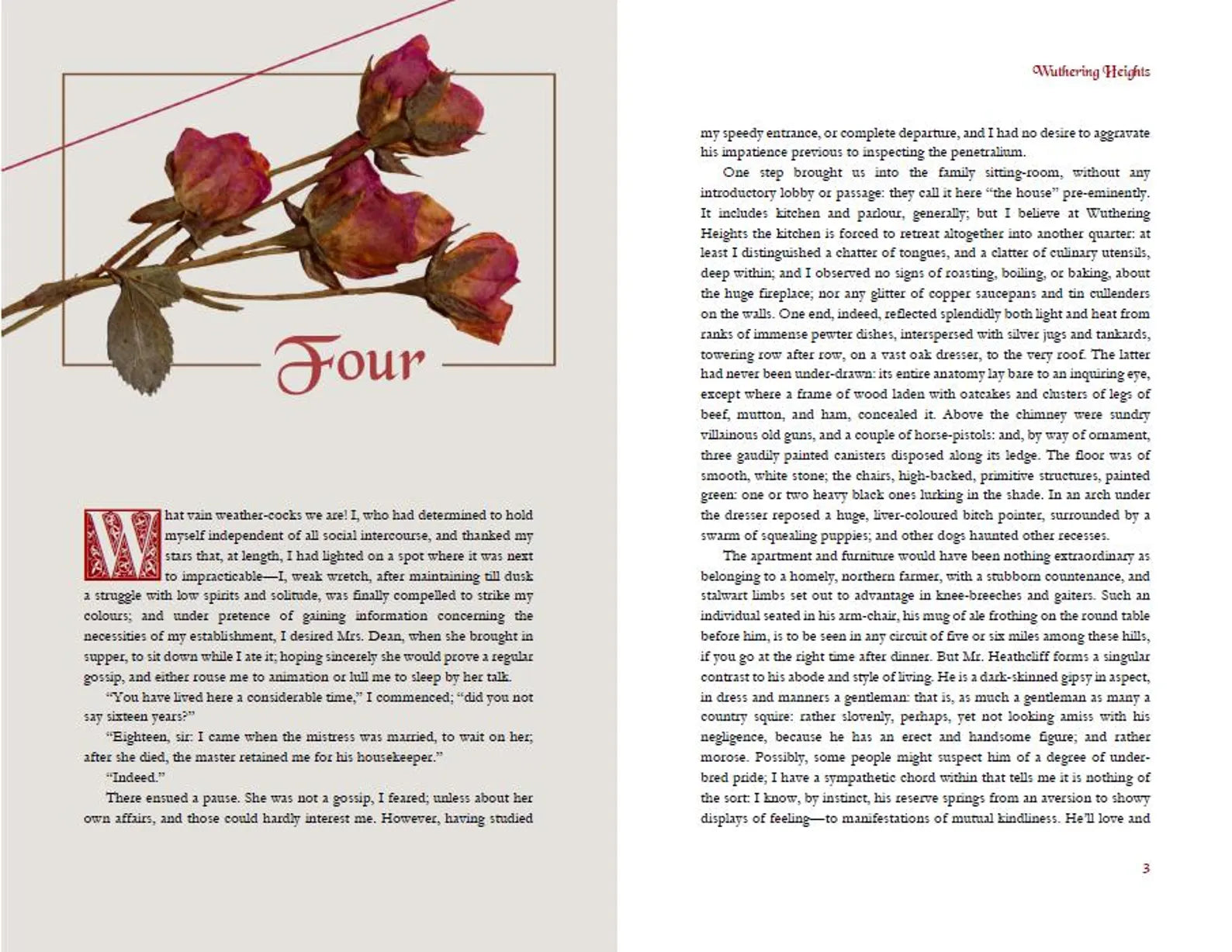 Wuthering Heights by Emily Bronte Typeset