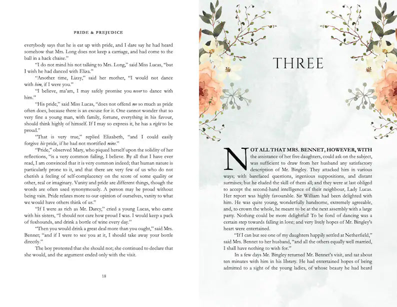 Pride and Prejudice by Jane Austen Typeset + PDF