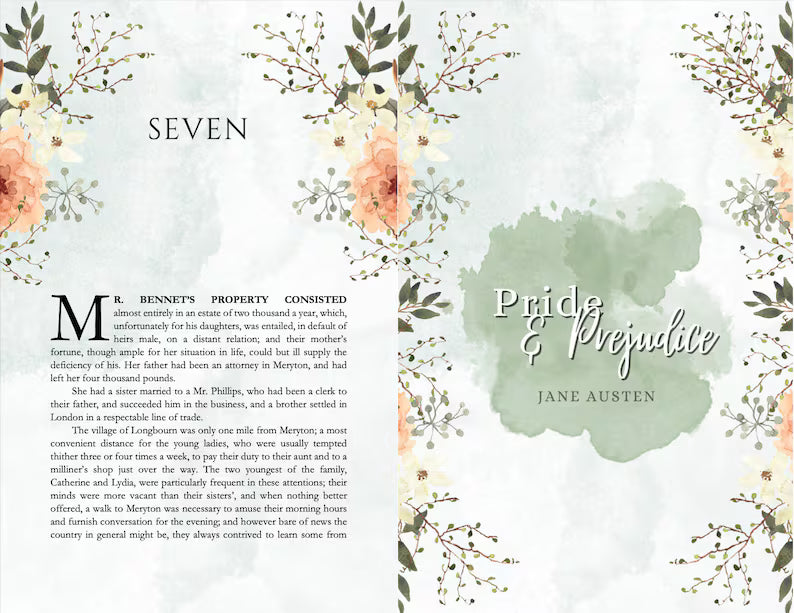 Pride and Prejudice by Jane Austen Typeset + PDF