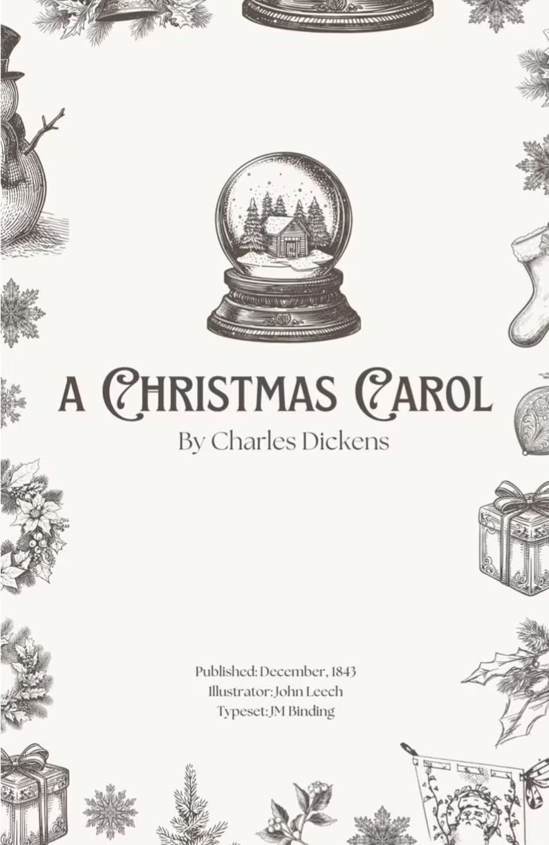 A Christmas Carol by Charles Dickens Typeset + PDF