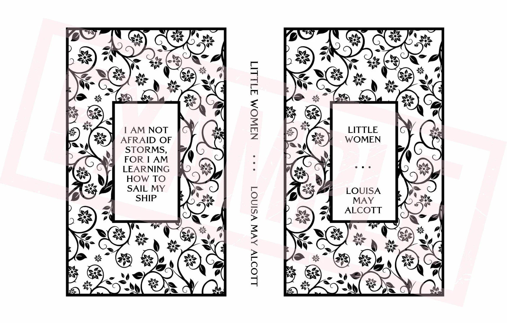 Customizable Book Cover - Floral