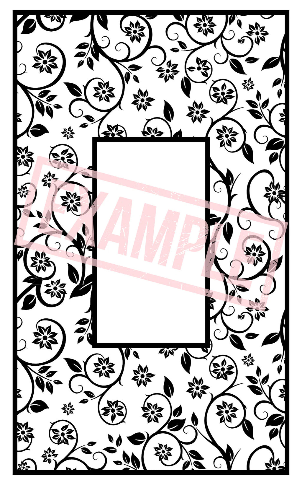 Customizable Book Cover - Floral