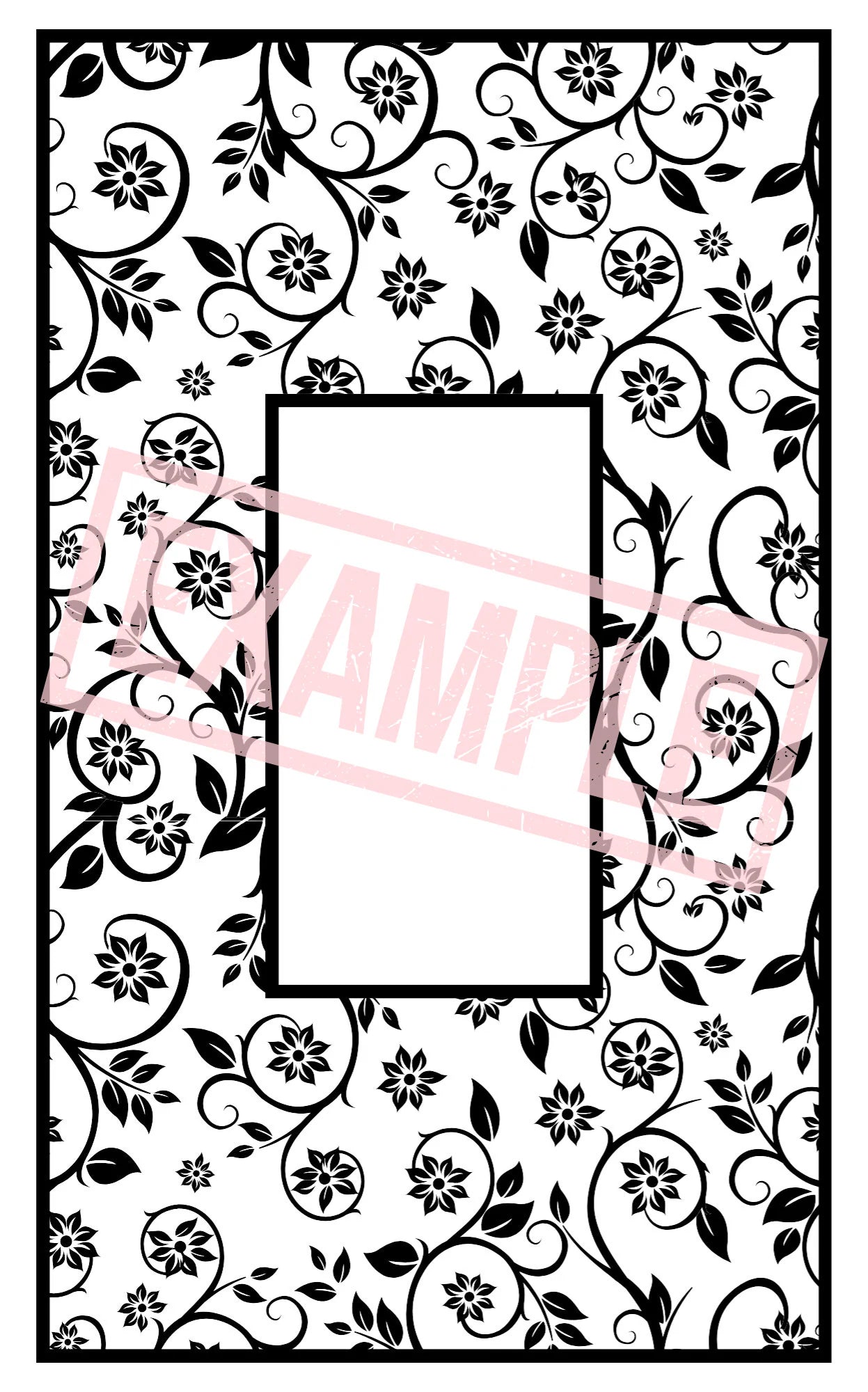 Customizable Book Cover - Floral