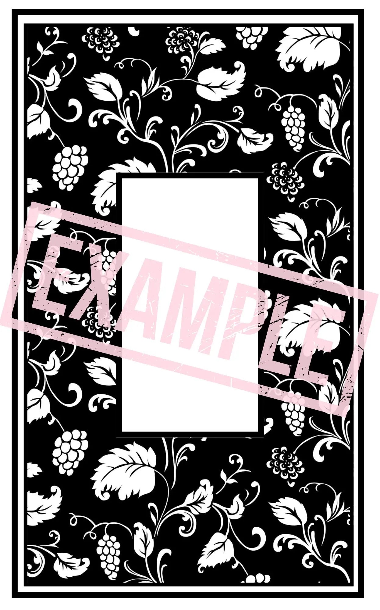 Customizable Book Cover - Grape Vines